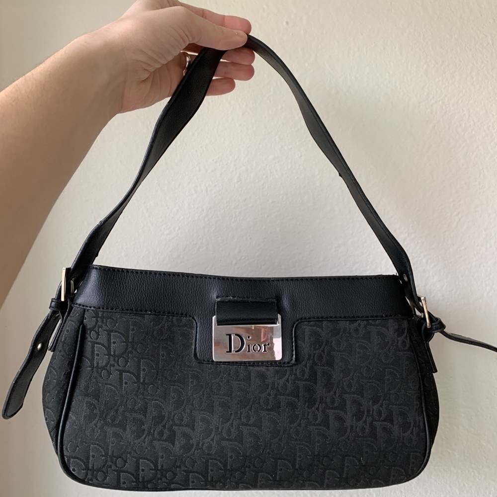 Vintage Dior logo Baguette Pochette bag